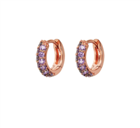 Orecchini Bronzallure Donna Cerchio in Lega metallica Zirconia WSBZ02159VIOLET - WSBZ02159VIOLET